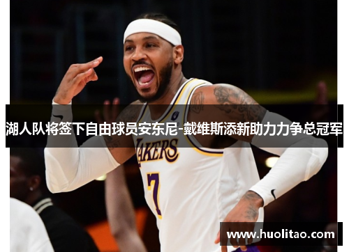 湖人队将签下自由球员安东尼-戴维斯添新助力力争总冠军