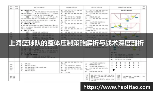 上海篮球队的整体压制策略解析与战术深度剖析
